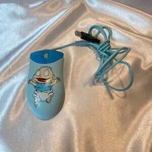Vintage Rugrats Tommy Pickles USB Wired Computer Mouse Blue Nickelodeon